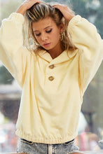 Load image into Gallery viewer, Soft Touch Loose Fit Top With Buttoned Shawl
