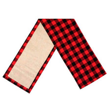 Load image into Gallery viewer, Buffalo Plaid Double Sided Table Runner
