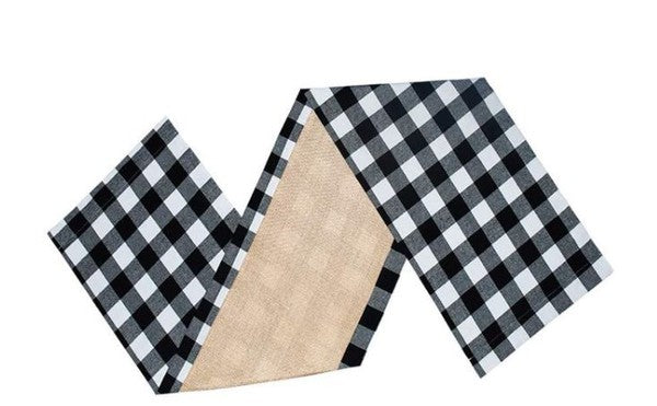 Buffalo Plaid Double Sided Table Runner