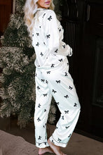 Load image into Gallery viewer, Bows Print 2-Piece Sleepwear
