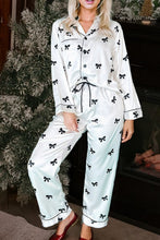Load image into Gallery viewer, Bows Print 2-Piece Sleepwear
