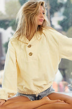 Load image into Gallery viewer, Soft Touch Loose Fit Top With Buttoned Shawl
