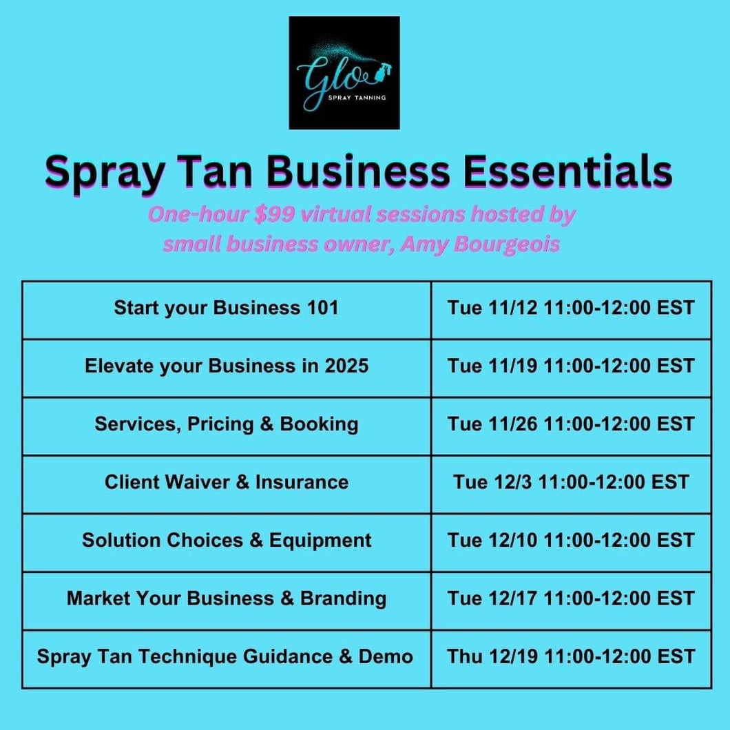 Spray Tan Business Essentials