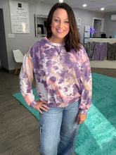 Load image into Gallery viewer, Brushed Tie Dye Terry Pull Over
