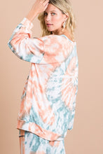 Load image into Gallery viewer, Tie Dye Print French Terry Pull Over
