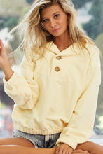 Load image into Gallery viewer, Soft Touch Loose Fit Top With Buttoned Shawl
