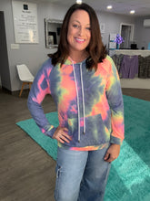 Load image into Gallery viewer, Tie Dye French Terry Hoodie
