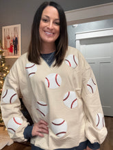 Load image into Gallery viewer, Baseball Graphic Crewneck Pullover
